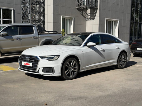 2022 Audi A6 45 TFSI V (C8), белый, 4150000 рублей, вид 4
