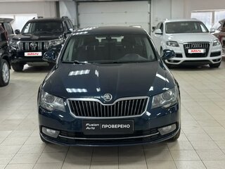 2013 Skoda Superb DSG II Рестайлинг, синий, 749000 рублей, вид 2