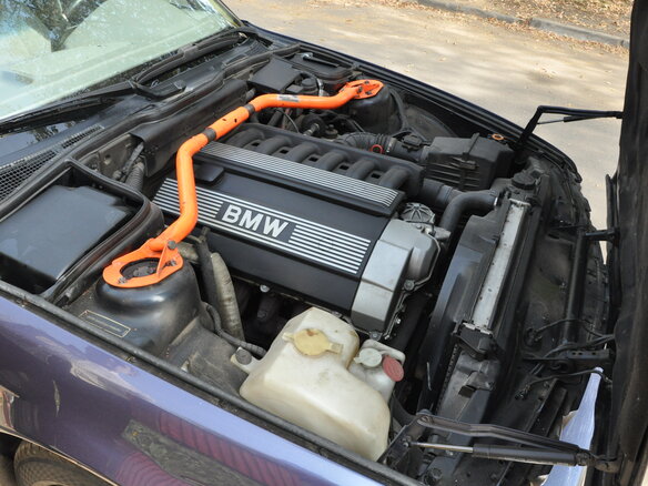 1992 BMW 5 серии 520i III (E34), синий - вид 5