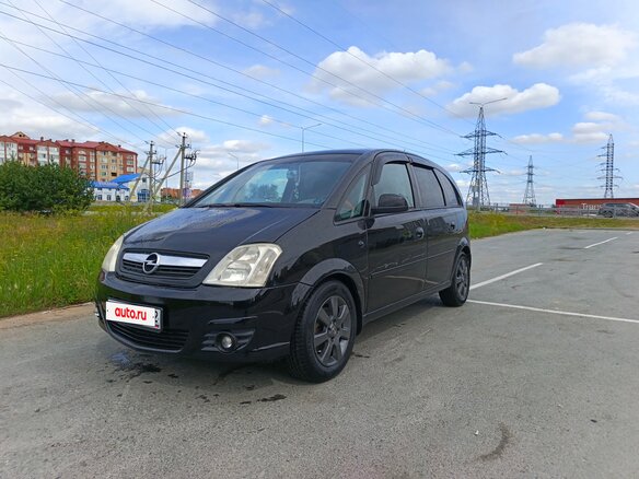 2007 Opel Meriva A Рестайлинг, чёрный