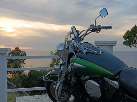 1999 Kawasaki VN1500 Vulcan, зелёный, 550000 рублей, вид 2
