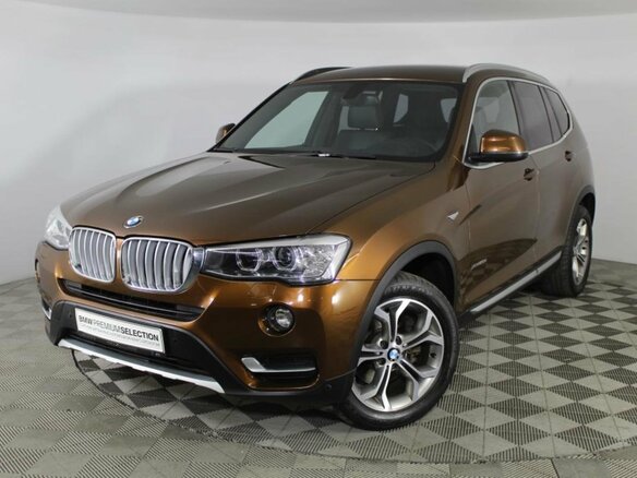 2016 BMW X3 20d xDrive II (F25) Рестайлинг, коричневый