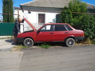1992 Lada (ВАЗ) 21099, пурпурный, 120000 рублей, вид 2