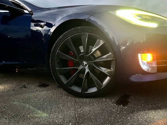 2019 Tesla Model S 75D I Рестайлинг, синий, 2500000 рублей - вид 12