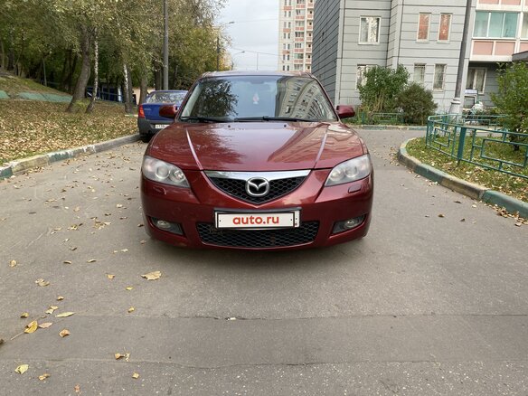 2008 Mazda 3 5-speed I (BK) Рестайлинг, пурпурный - вид 1