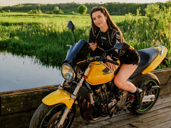 2000 Honda CB 600F Hornet, жёлтый, 339000 рублей