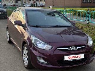 2011 Hyundai Solaris I, фиолетовый, 660000 рублей, вид 1
