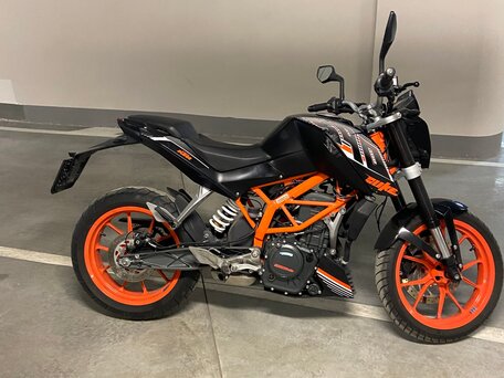 2016 KTM 390 Duke, чёрный, 300000 рублей, вид 2