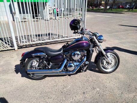 2003 Kawasaki VN1500 Vulcan, фиолетовый, 750000 рублей, вид 2