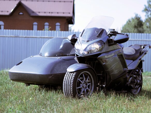 2008 Kawasaki GTR 1400 (Concours 14), серый - вид 1