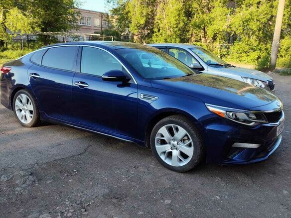 2019 Kia Optima IV Рестайлинг, синий, 1900000 рублей - вид 7