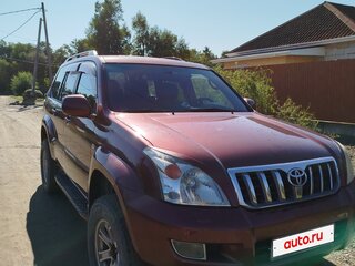 2007 Toyota Land Cruiser Prado 4-speed 120 Series Рестайлинг, красный, 1950000 рублей, вид 4