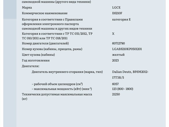 2023 LGCE E6210F, жёлтый, 8777777 рублей - вид 24