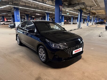 2020 Hyundai Solaris II Рестайлинг, чёрный, 1125000 рублей, вид 1