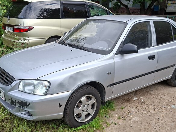 2006 Hyundai Accent ТагАЗ II, серебристый, 250000 рублей - вид 4