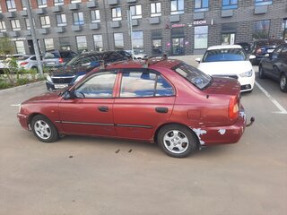 2004 Hyundai Accent ТагАЗ II, красный, 290000 рублей, вид 4