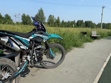 2024 Motoland Enduro 300, голубой, 105000 рублей, вид 4
