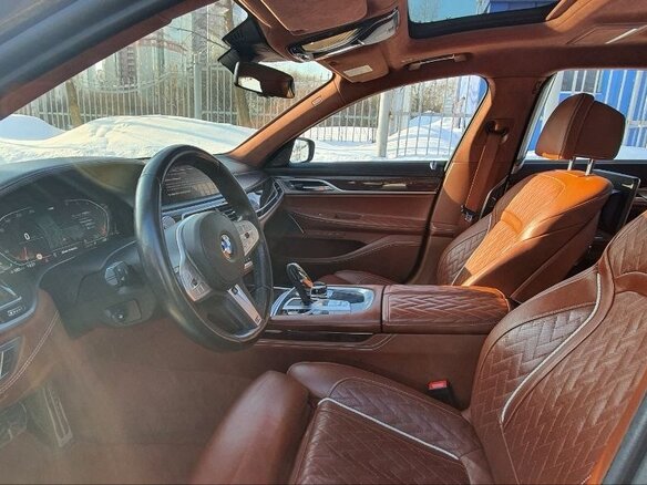 2020 BMW 7 серии Long 750Ld xDrive VI (G11/G12) Рестайлинг, серый, 8900000 рублей - вид 7
