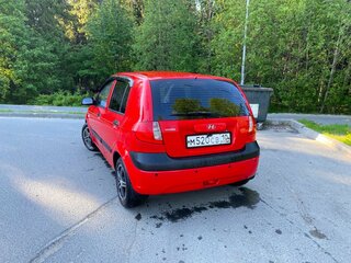 2007 Hyundai Getz I Рестайлинг, красный, 370000 рублей, вид 4