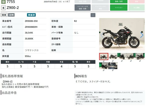 2020 Kawasaki Z 900, чёрный - вид 10