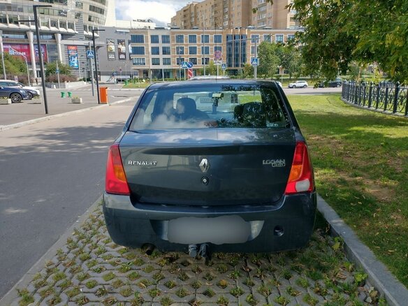 2008 Renault Logan I, чёрный - вид 7