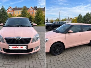 2012 Skoda Fabia II Рестайлинг, розовый, 650000 рублей, вид 1