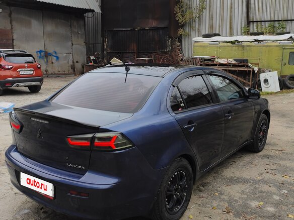 2007 Mitsubishi Lancer X, синий, 450000 рублей - вид 5