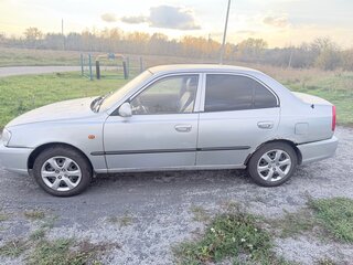 2006 Hyundai Accent ТагАЗ II, серебристый, 160000 рублей, вид 2