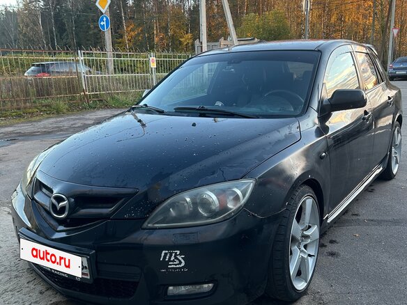 2007 Mazda 3 I (BK) Рестайлинг, чёрный, 500000 рублей