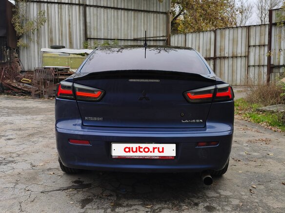 2007 Mitsubishi Lancer X, синий, 450000 рублей - вид 4