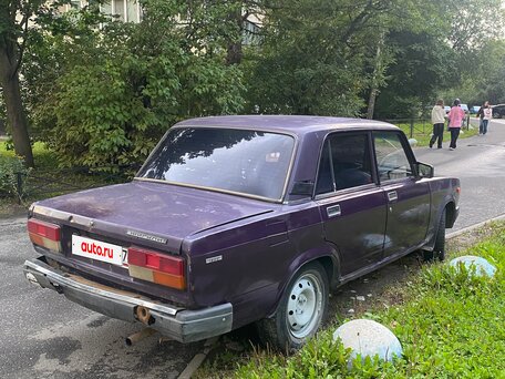 2002 Lada (ВАЗ) 2107, пурпурный, 40000 рублей, вид 3