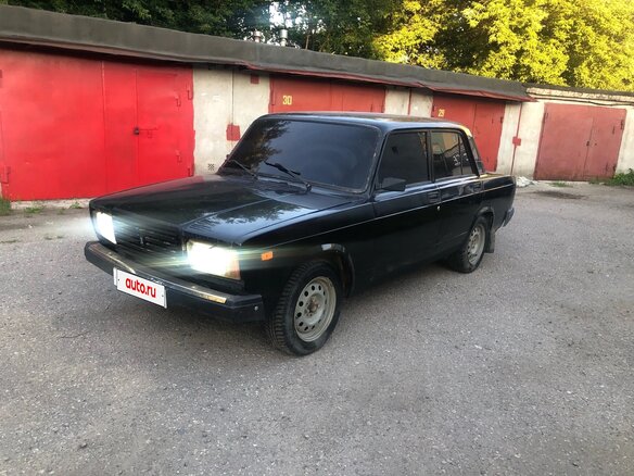 2010 Lada (ВАЗ) 2107, чёрный, 130000 рублей