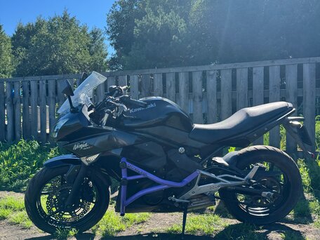 2011 Kawasaki ER-4F (Ninja 400R), чёрный, 400000 рублей, вид 1