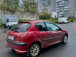 2009 Peugeot 206, красный, 169000 рублей, вид 5