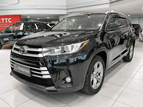 2021 Toyota Highlander III (XU50) Рестайлинг, чёрный, 3900000 рублей, вид 1