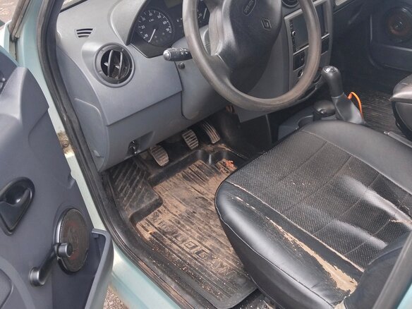 2009 Renault Logan I, зелёный, 225000 рублей - вид 5
