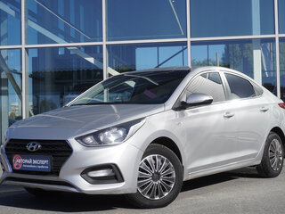 2017 Hyundai Solaris II, серебристый, 1099000 рублей, вид 1