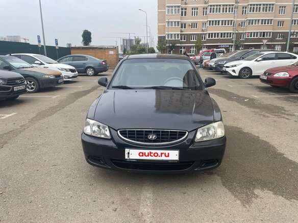 2007 Hyundai Accent ТагАЗ II, чёрный, 397000 рублей - вид 1