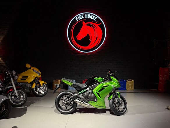 2013 Kawasaki ER-6F (Ninja 650R), зелёный, 445000 рублей