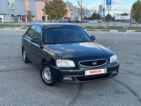 2008 Hyundai Accent ТагАЗ II, чёрный, 329000 рублей, вид 1
