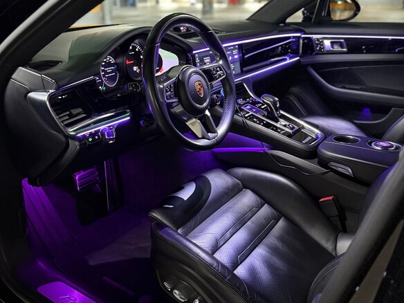 2017 Porsche Panamera 4S Diesel II, чёрный, 7300000 рублей - вид 15