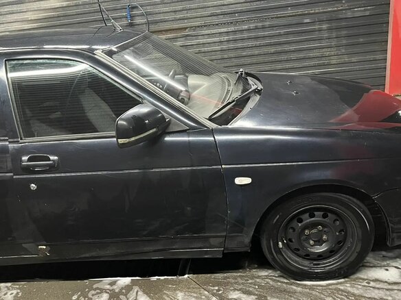 2009 Lada (ВАЗ) Priora I, чёрный, 200000 рублей - вид 1