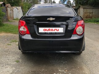 2013 Chevrolet Aveo II, чёрный, 540000 рублей, вид 4