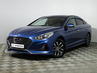2017 Hyundai Sonata VII (LF) Рестайлинг, голубой, 1850000 рублей, вид 1