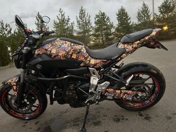 2015 Yamaha MT-07 (FZ-07), серый, 620000 рублей - вид 1