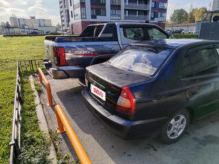 2008 Hyundai Accent ТагАЗ II, чёрный, 135000 рублей, вид 3