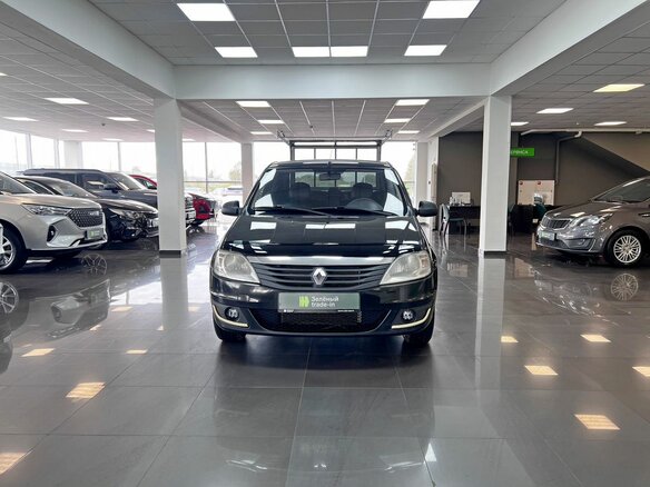 2010 Renault Logan I Рестайлинг, чёрный, 530000 рублей - вид 2