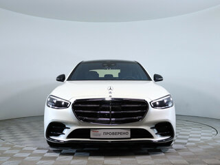 2021 Mercedes-Benz S-Класс 500 Long 4MATIC VII (W223), белый, 8800000 рублей, вид 2