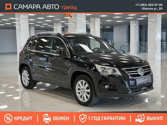 2010 Volkswagen Tiguan I, чёрный, 920000 рублей - вид 4