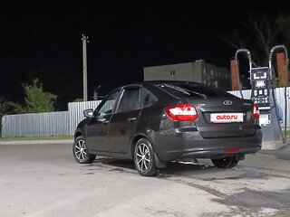 2015 Lada (ВАЗ) Granta I, чёрный, 370000 рублей, вид 4
